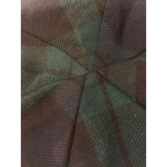 Plaid Wool Scottish Beret Tam // Size Medium Lochcarron Highlander Collection - Picture 9 of 10